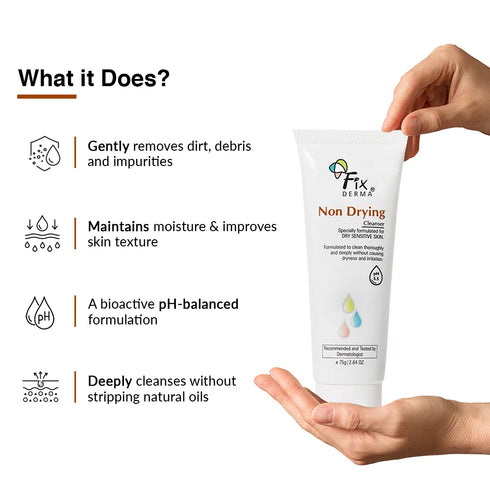 Fixderma Skincare Non-Drying Cleanser | Face Wash For Dry Skin